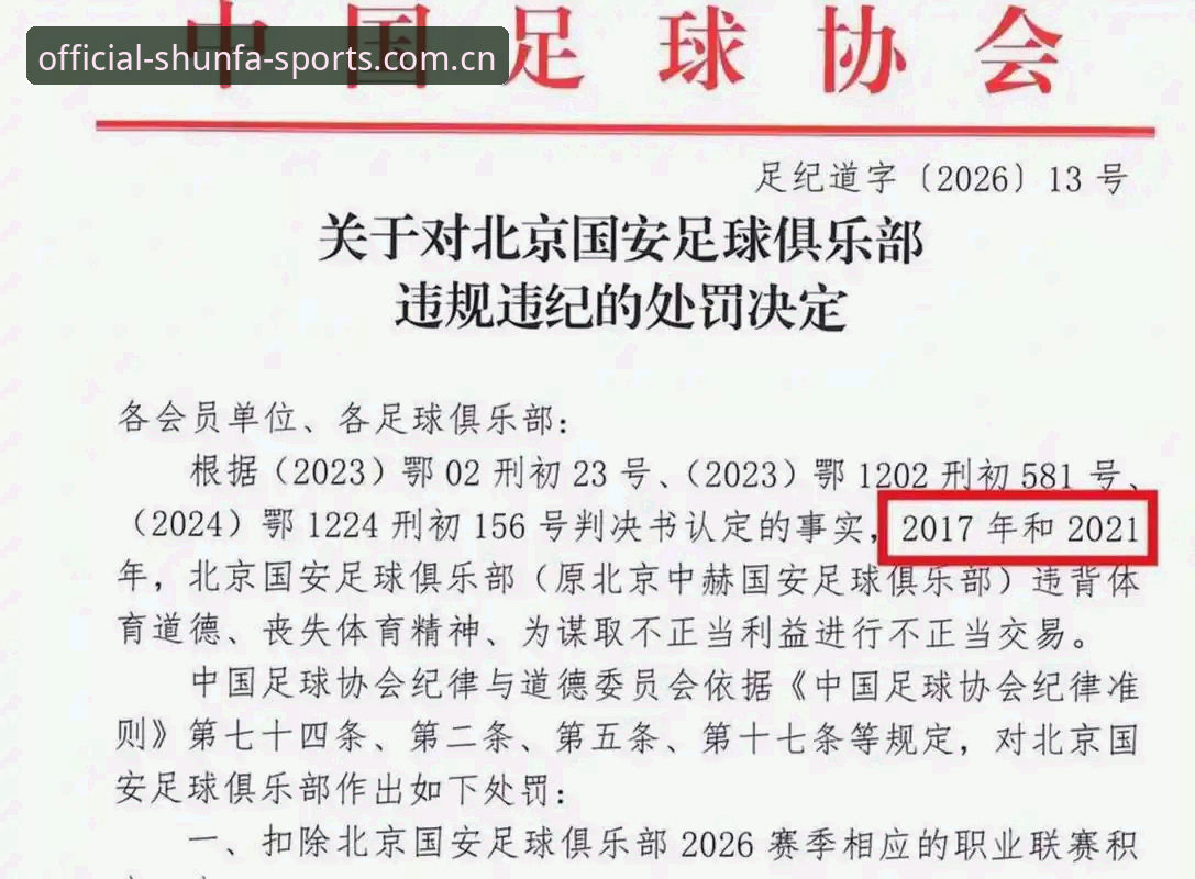 顺发体育最新版 足协第三批禁足名单全面解析:17人终身禁足背后的行业洗牌
